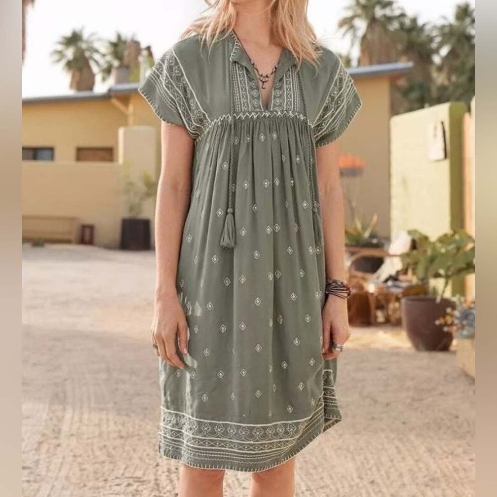 Sundance Aura Embroidered Tunic Dress